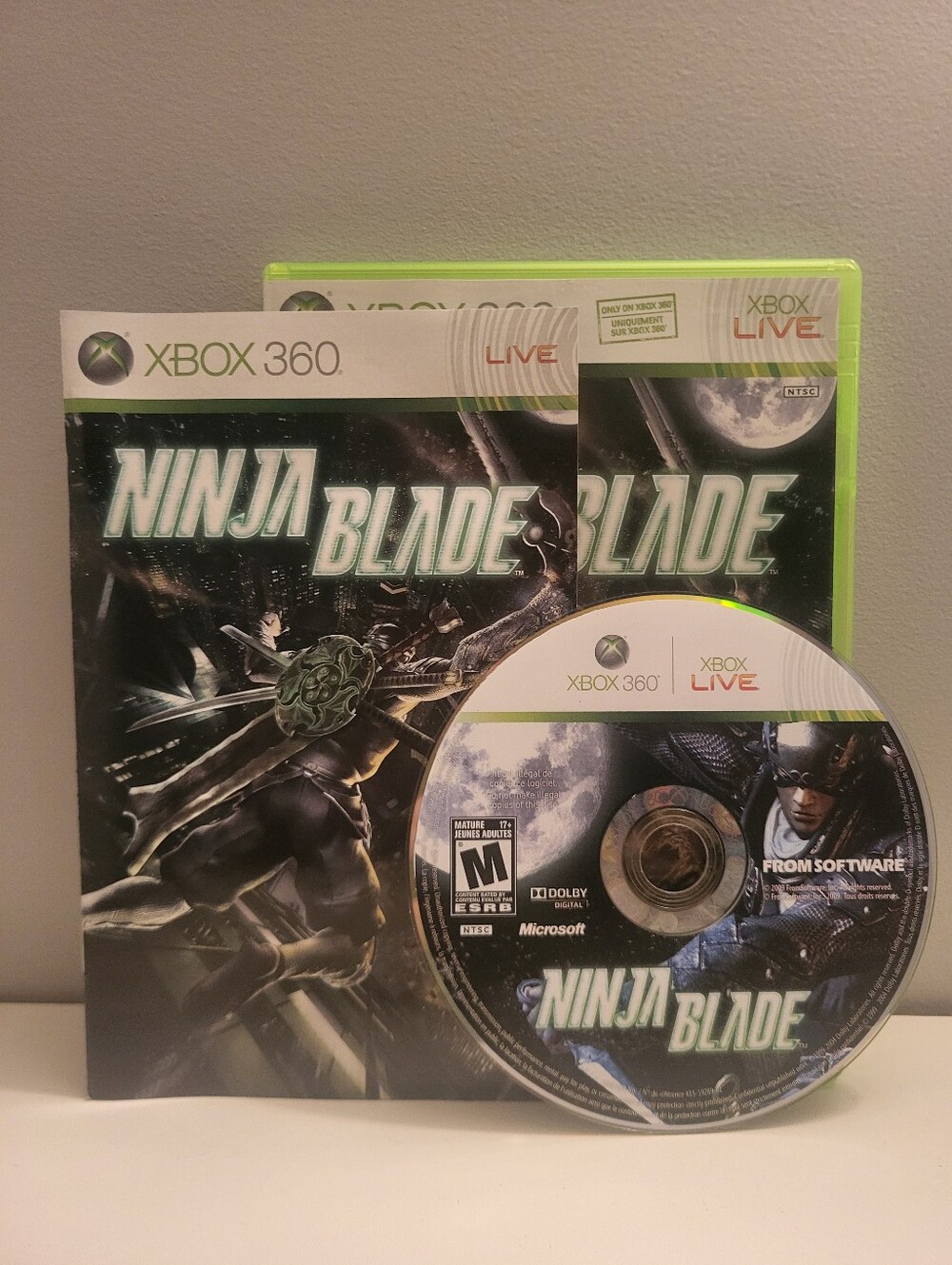Ninja Blade (Xbox 360) CIB COMPLETE IN BOX TESTED AND WORKING!